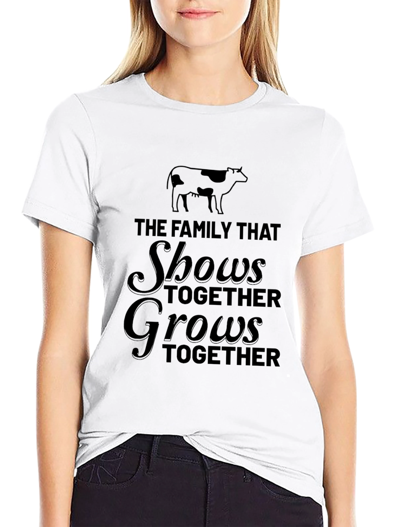 Family Farm Show T-Shirt - Shows Together Grows Together
