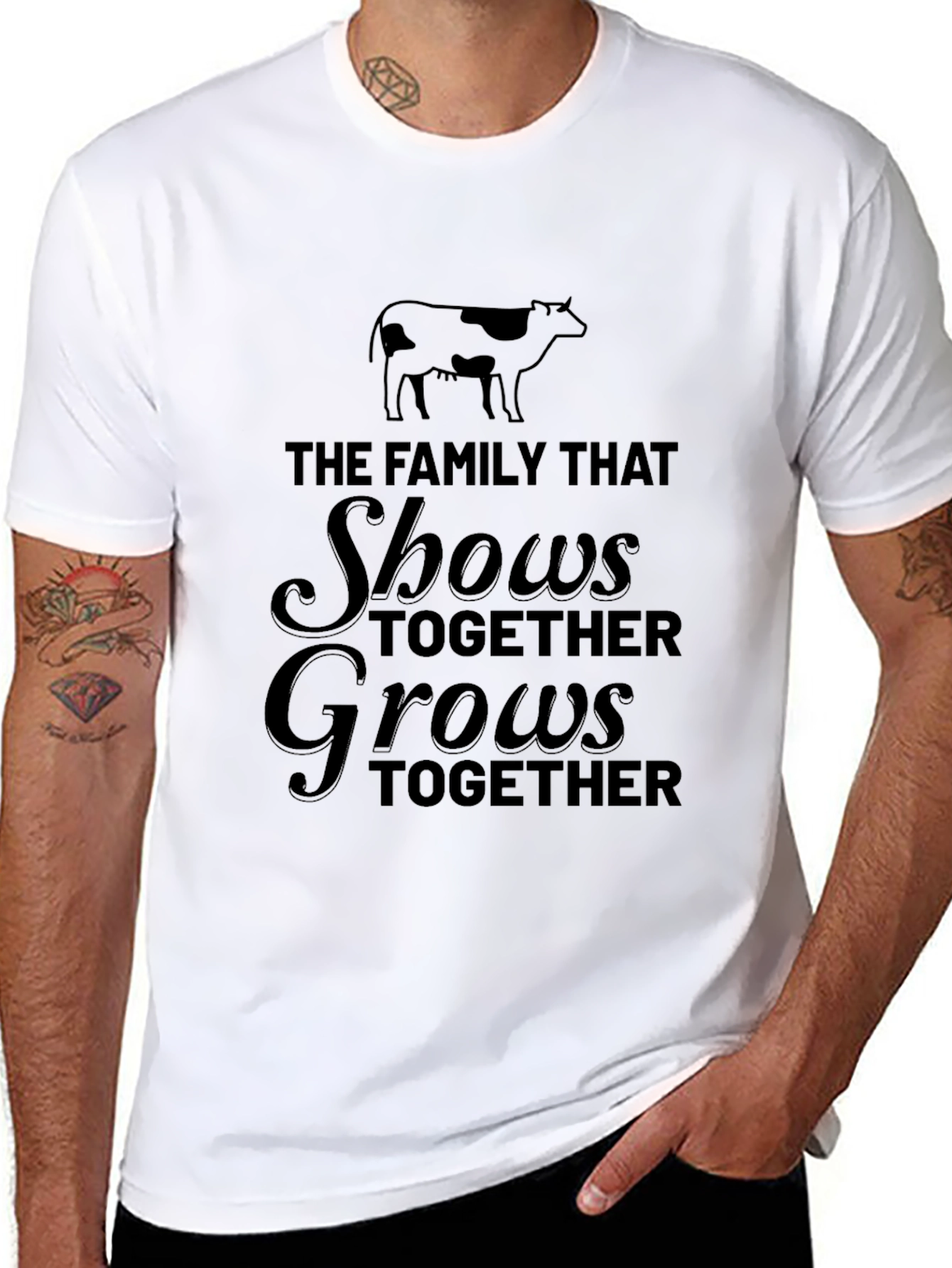 Family Farm Show T-Shirt - Shows Together Grows Together
