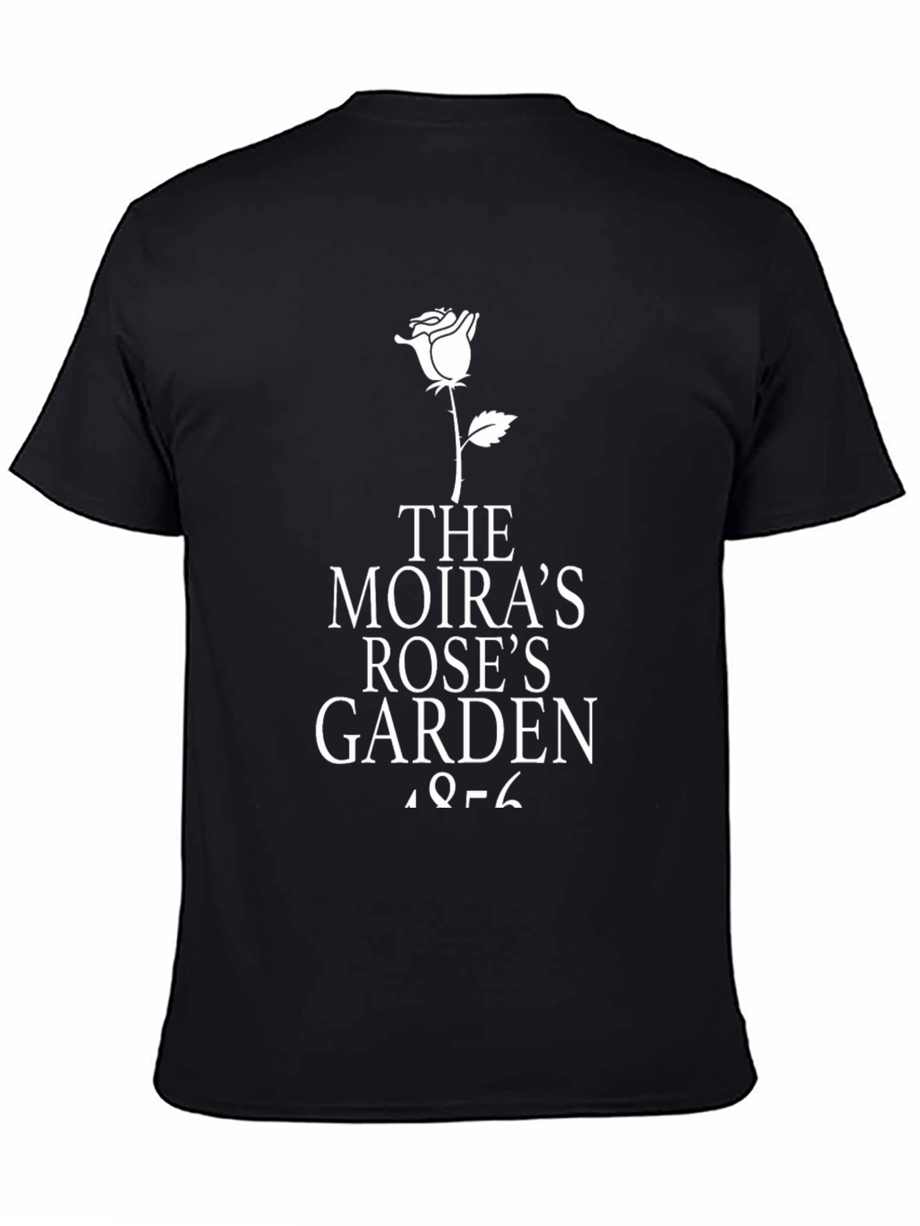 Moiras Rose Garden Black T-Shirt