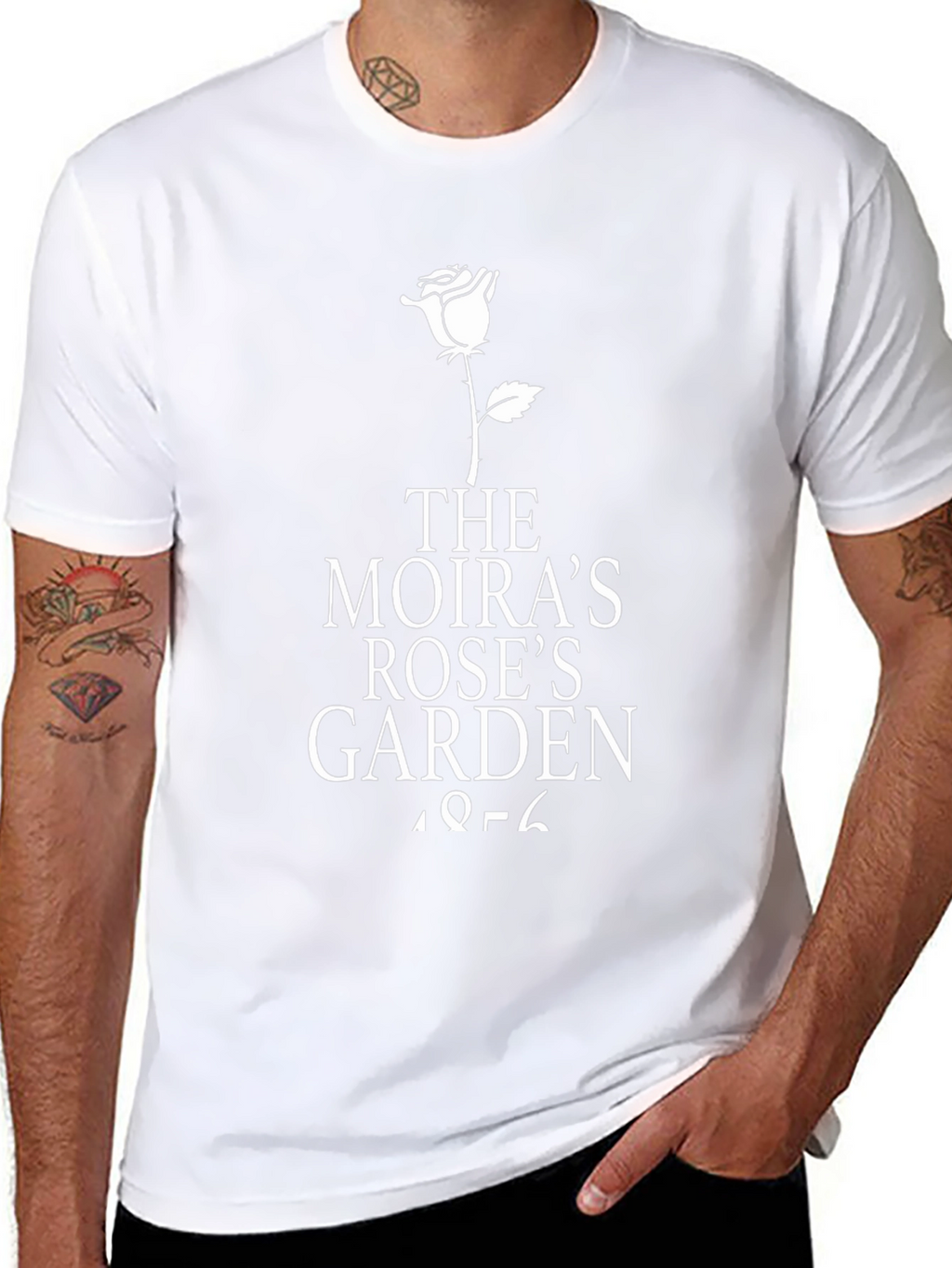 Moiras Rose Garden Black T-Shirt