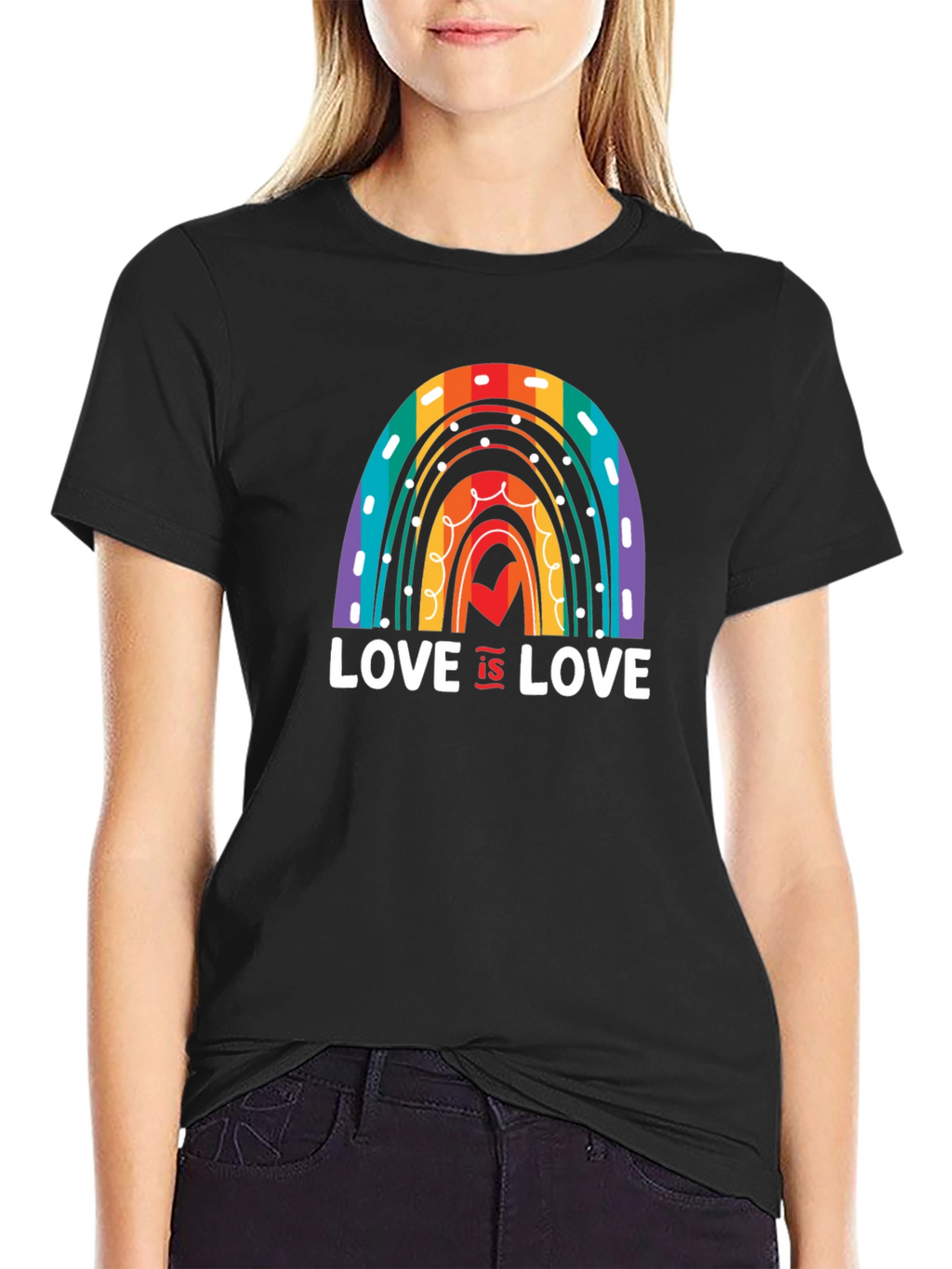 Love is Love Rainbow Graphic T-Shirt