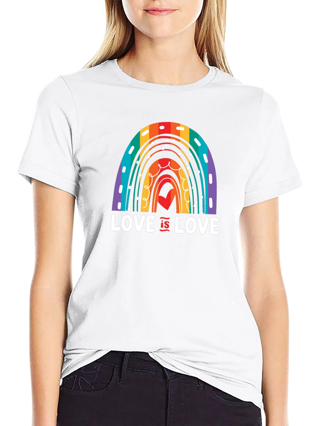 Love is Love Rainbow Graphic T-Shirt