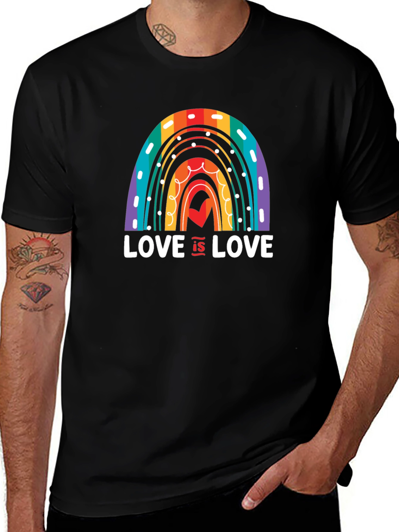 Love is Love Rainbow Graphic T-Shirt