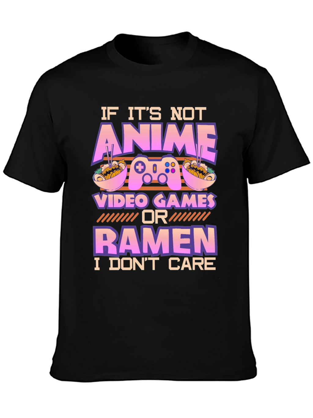 Anime Video Games Ramen T-Shirt