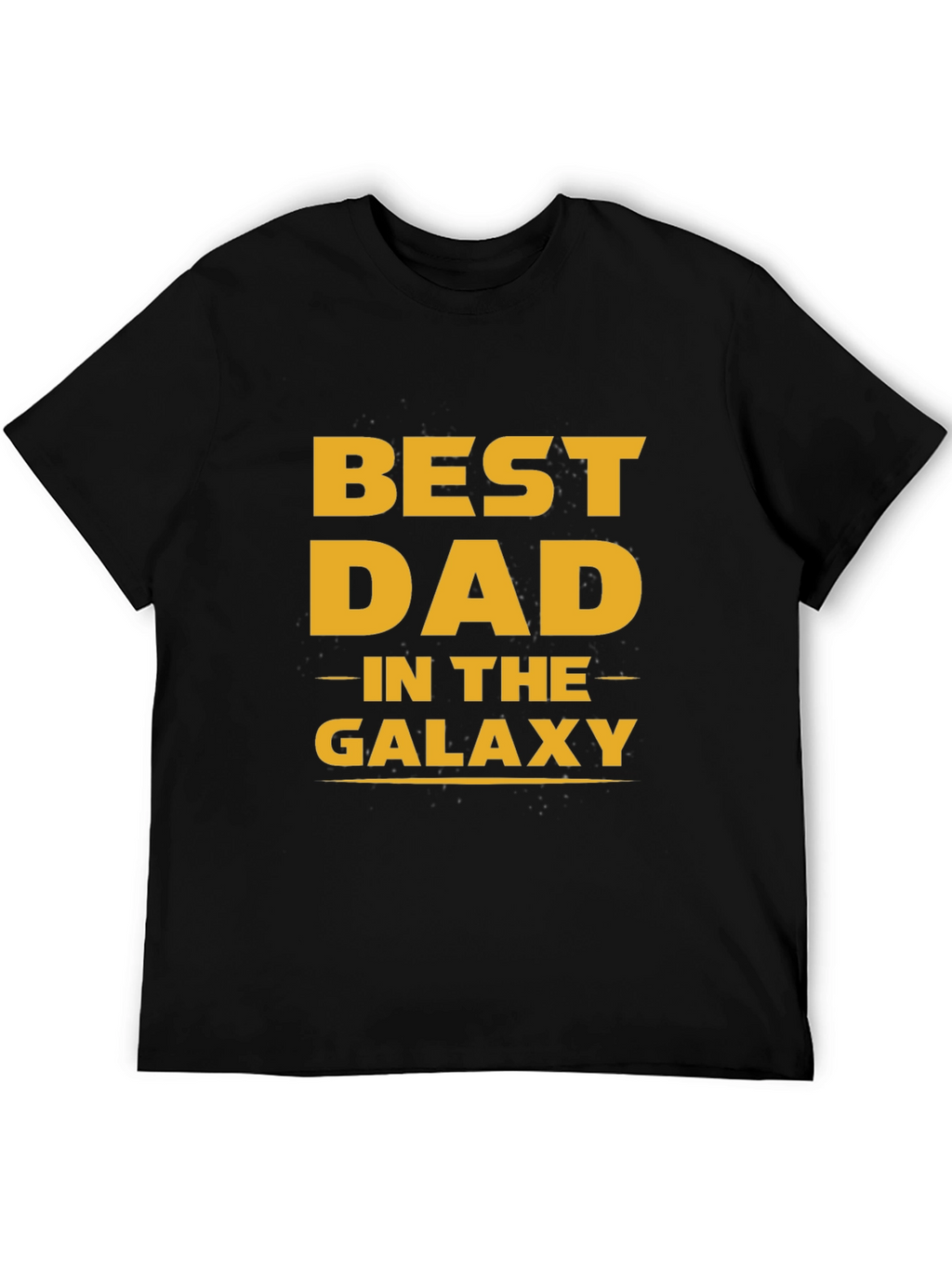 Best Dad in the Galaxy Black T-Shirt
