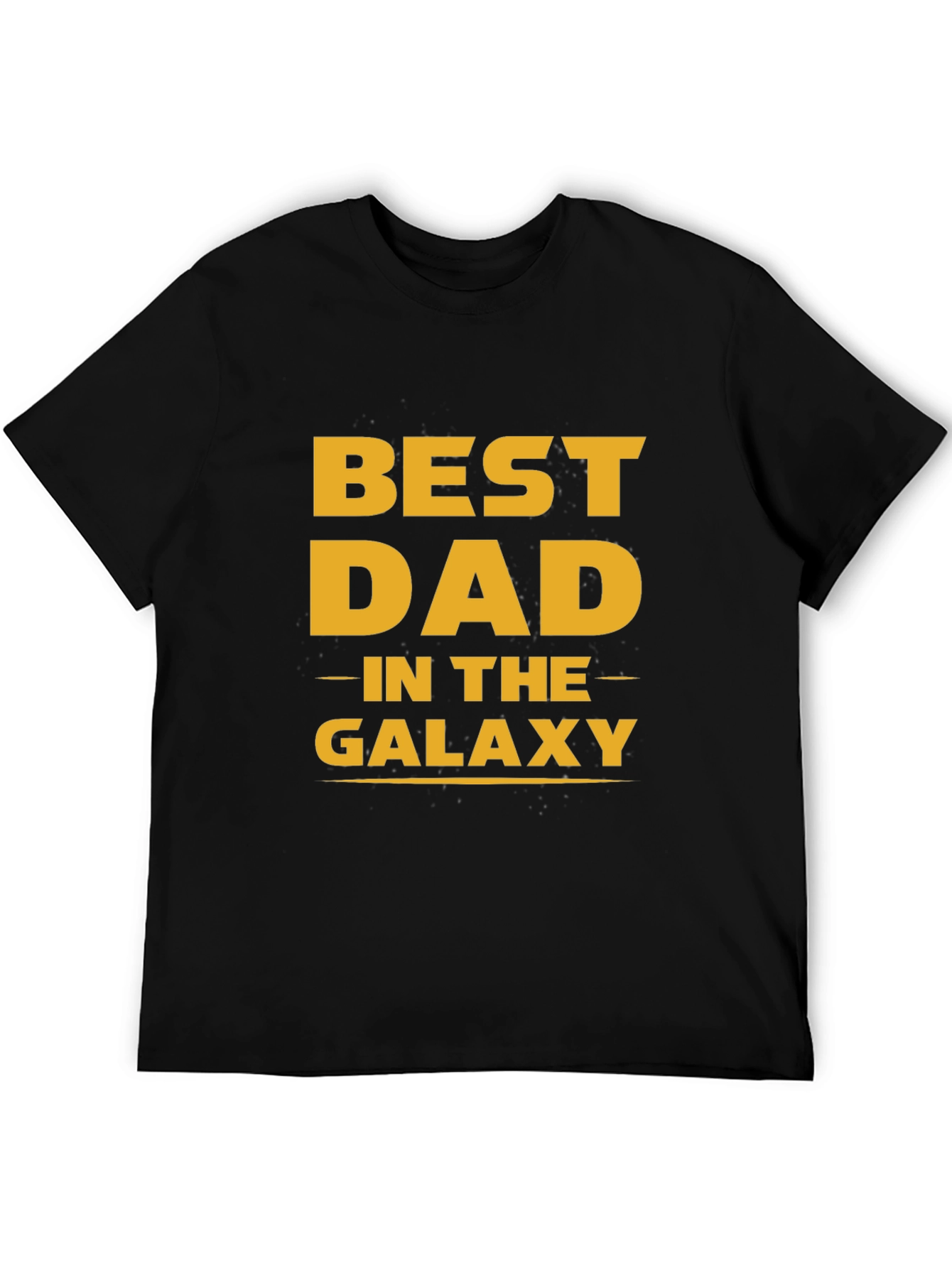 Best Dad in the Galaxy Black T-Shirt