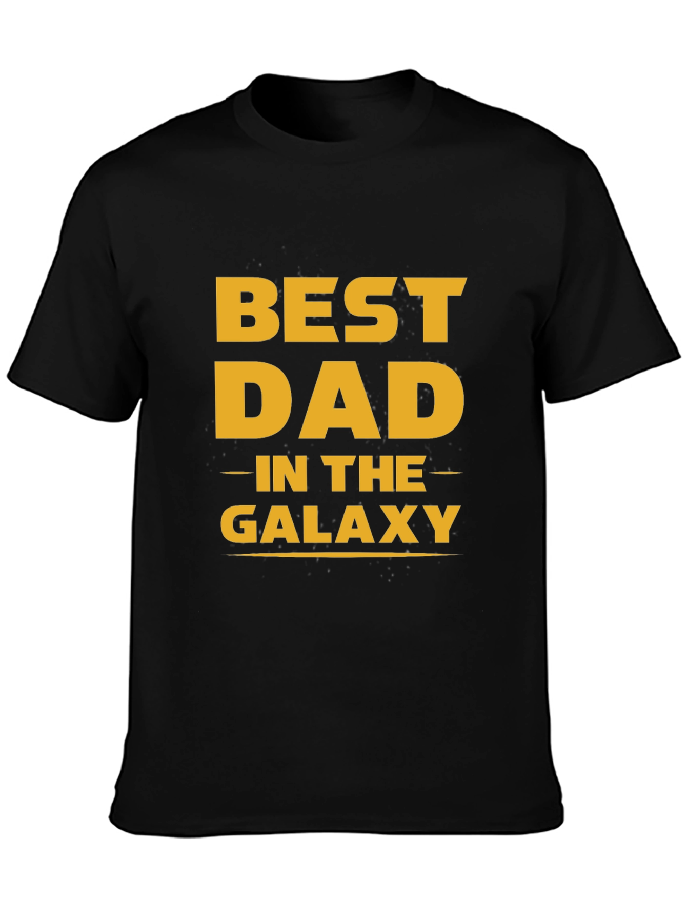 Best Dad in the Galaxy Black T-Shirt