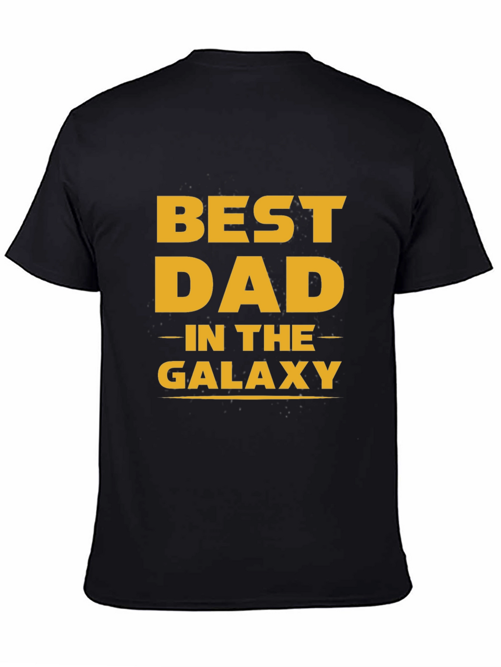 Best Dad in the Galaxy Black T-Shirt