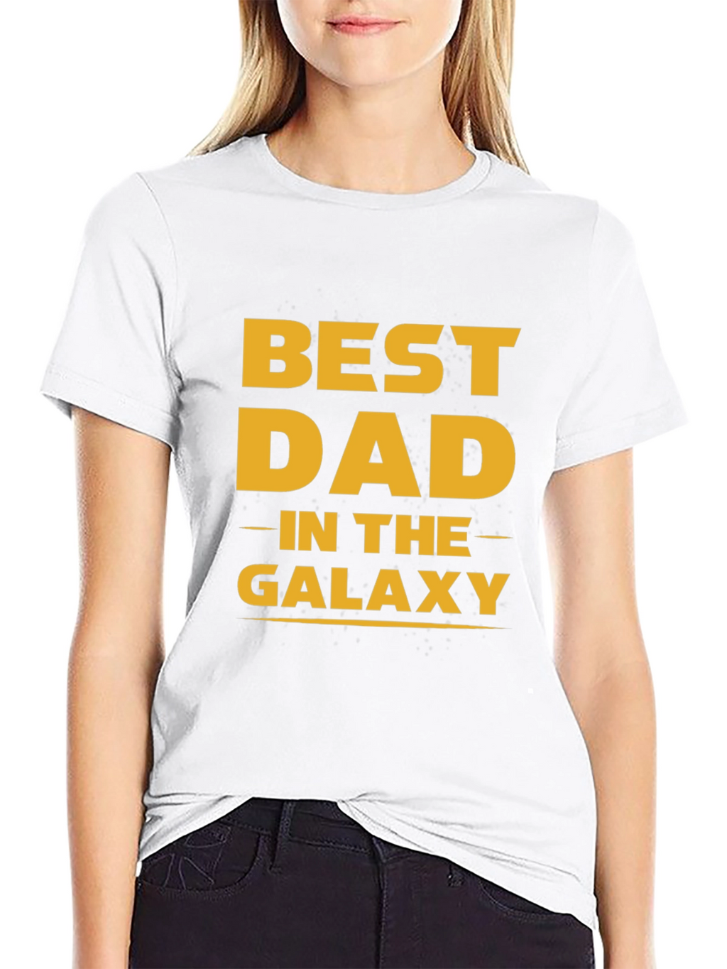 Best Dad in the Galaxy Black T-Shirt