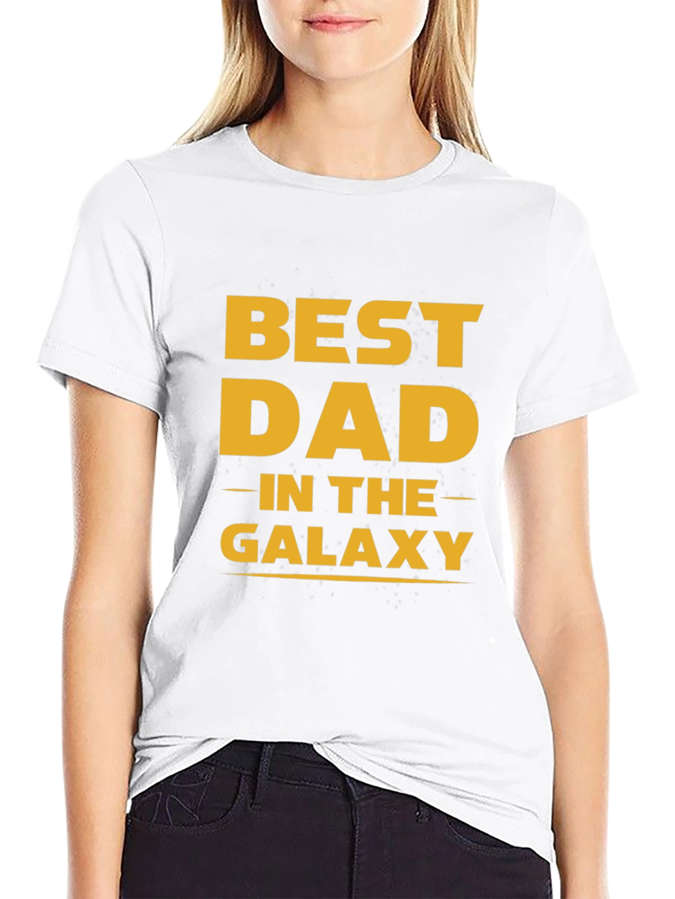 Best Dad in the Galaxy Black T-Shirt