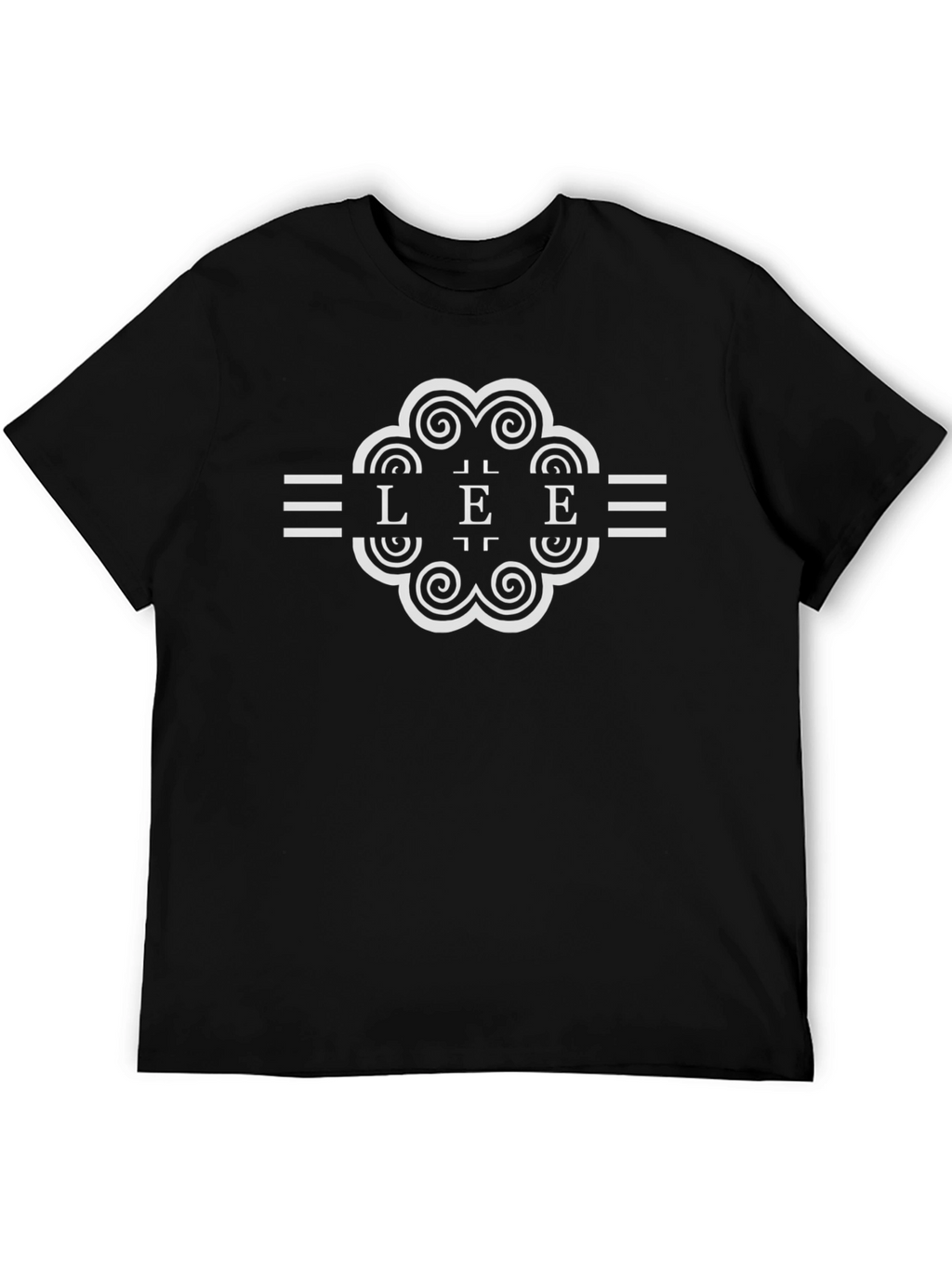 LEE T-Shirt Black Cotton Graphic Print Short Sleeve