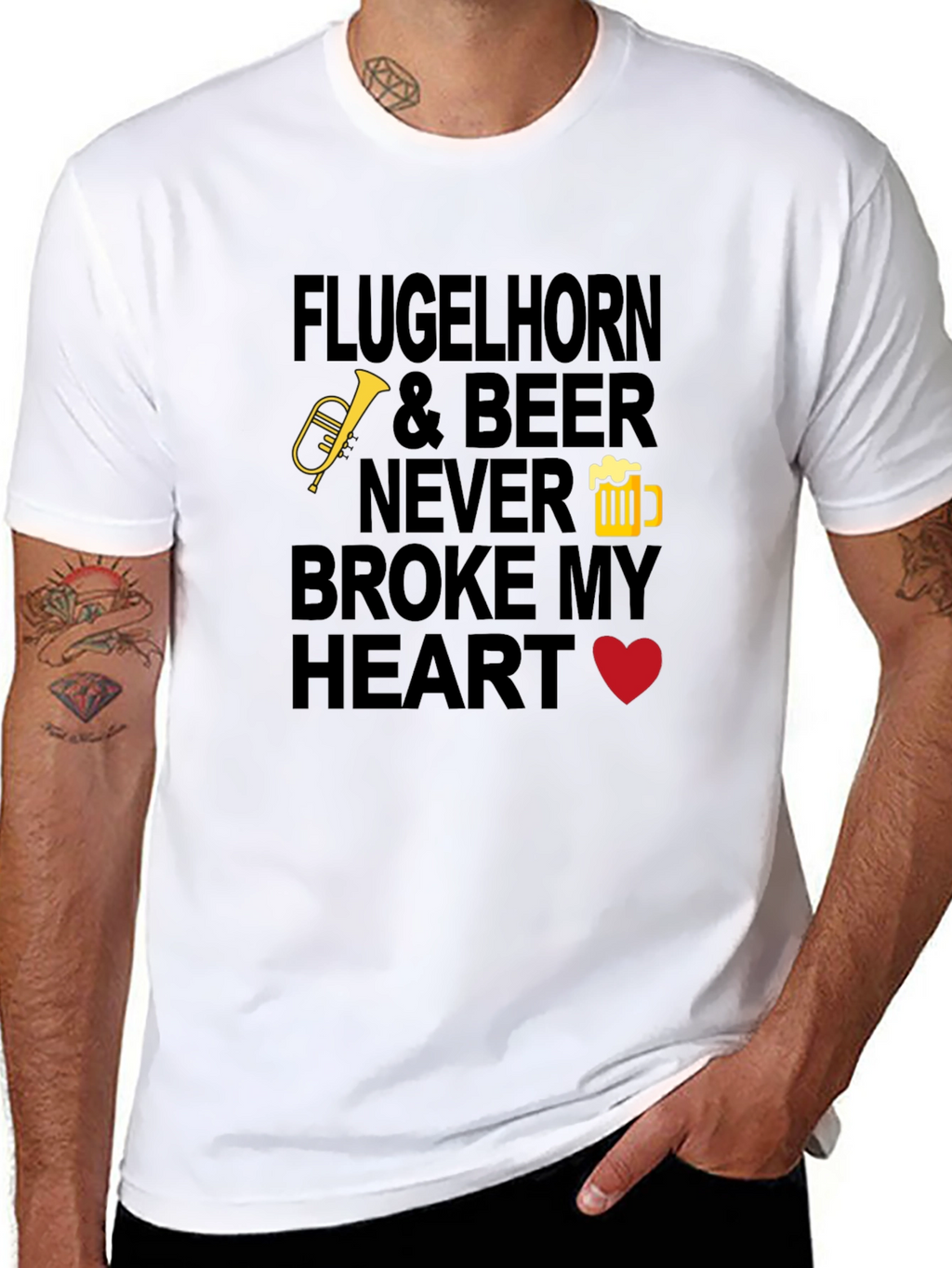 Flugelhorn & Beer Graphic Tee