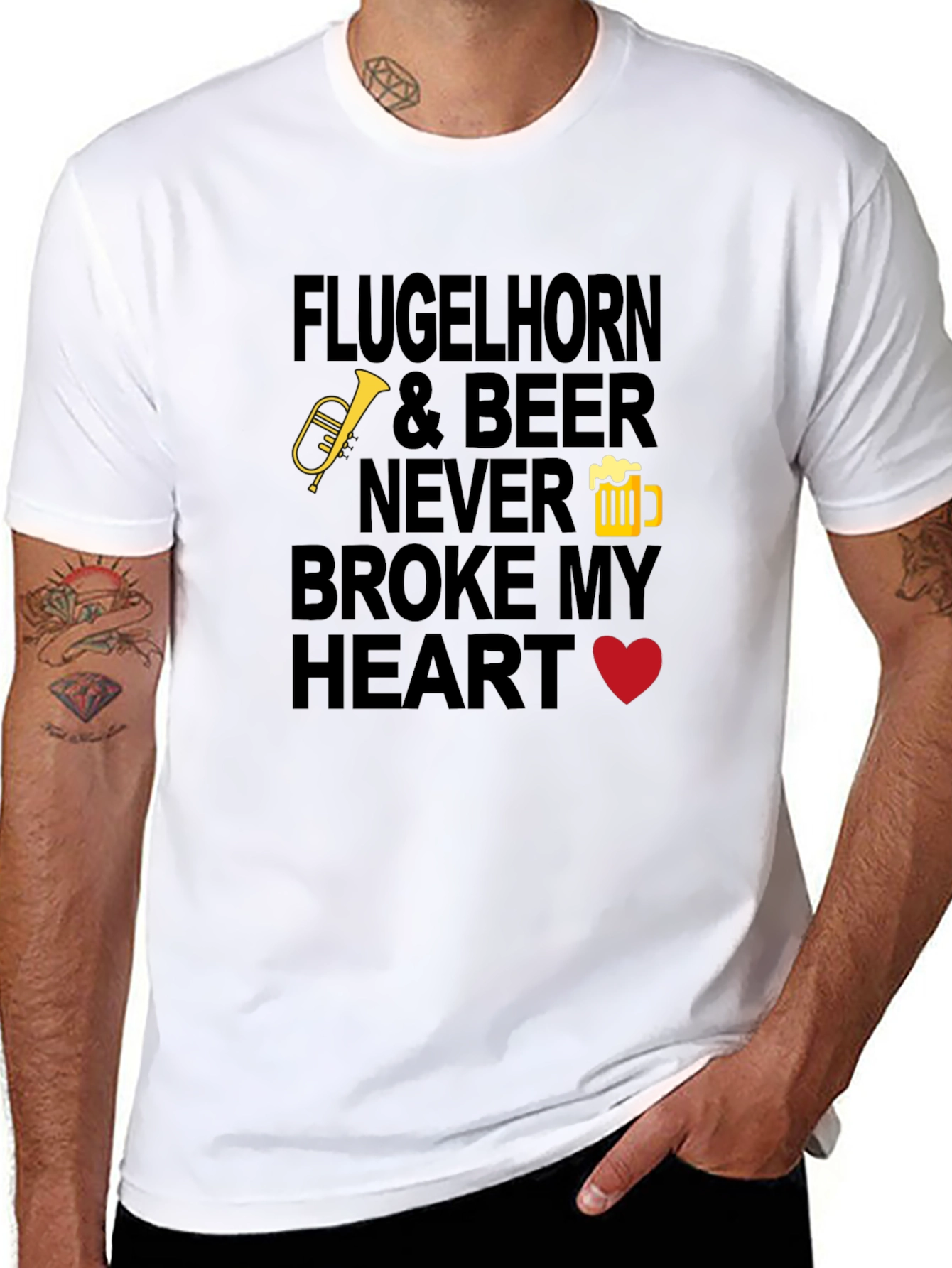 Flugelhorn & Beer Graphic Tee