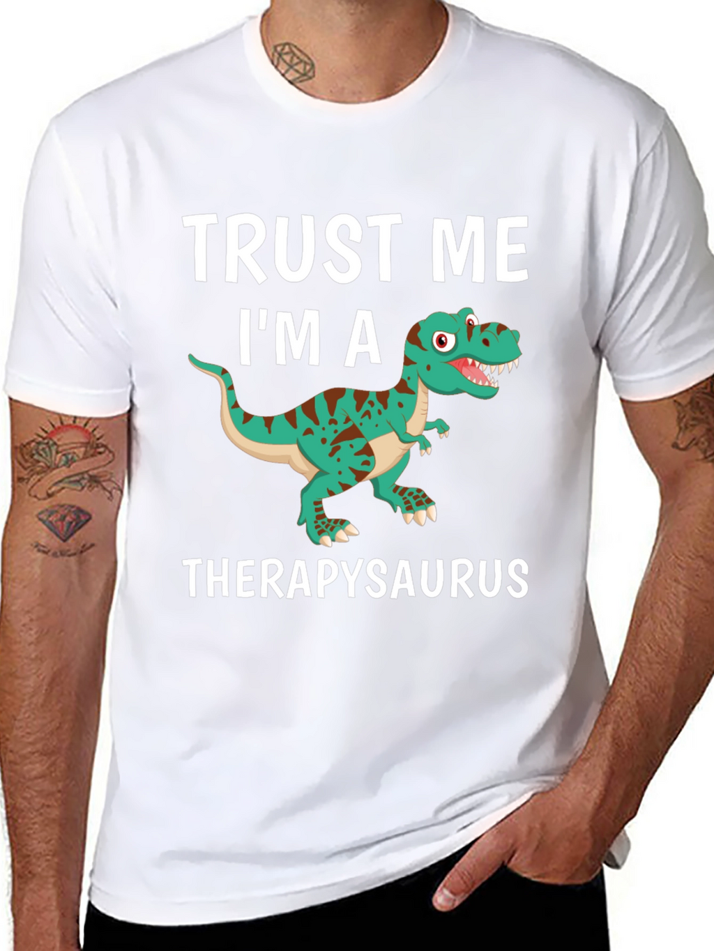 Therapysaurus T-Shirt - Funny Dinosaur Therapy Tee