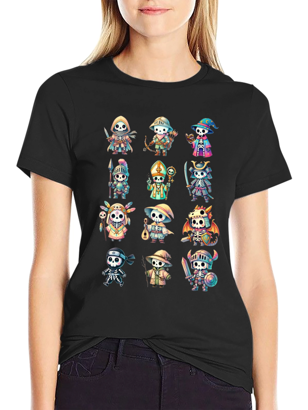 Cartoon Skeleton T-Shirt