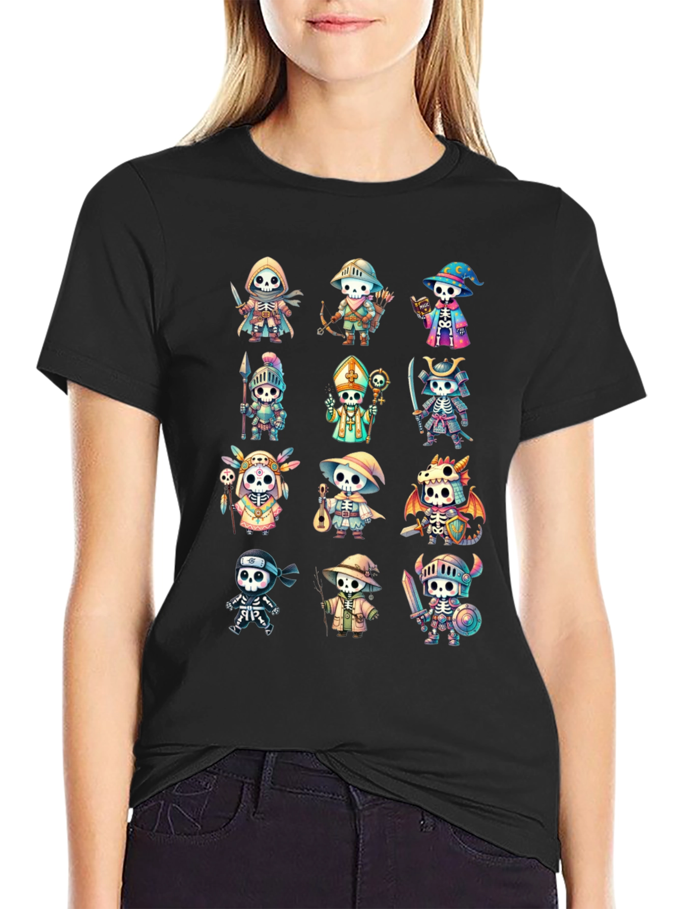 Cartoon Skeleton T-Shirt