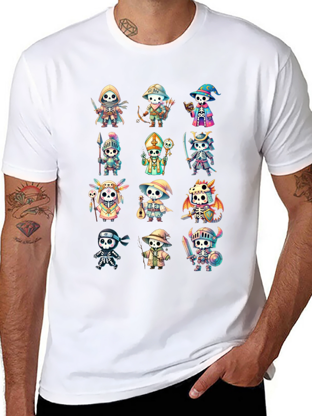 Cartoon Skeleton T-Shirt