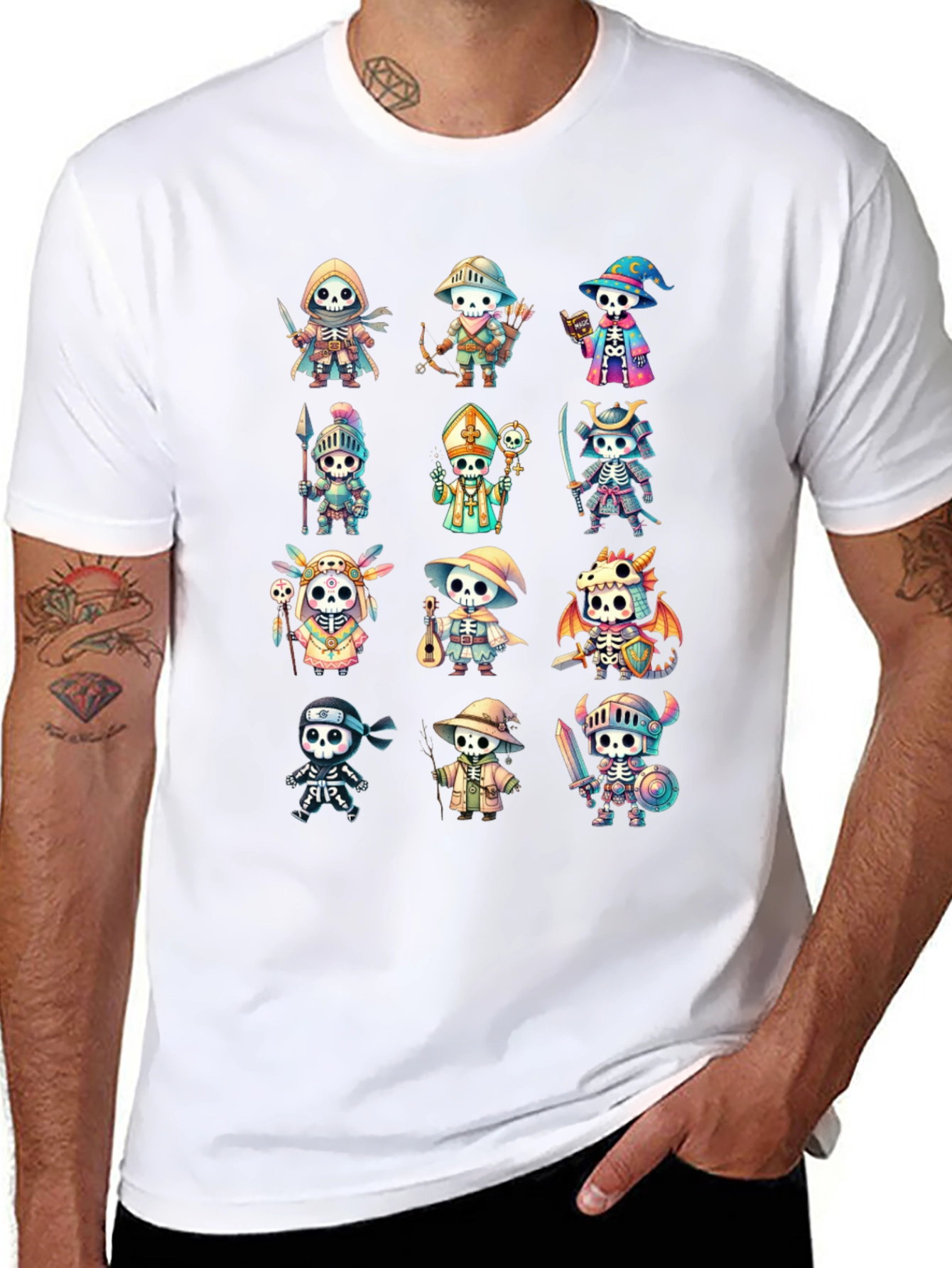 Cartoon Skeleton T-Shirt