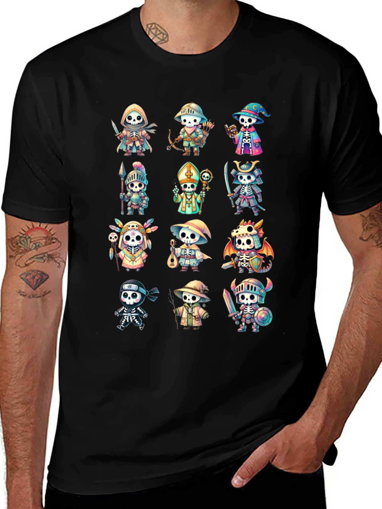 Cartoon Skeleton T-Shirt