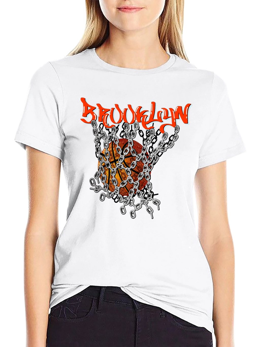 Brooklyn Basketball Graphic Tee - Stylish Mens T-Shirt