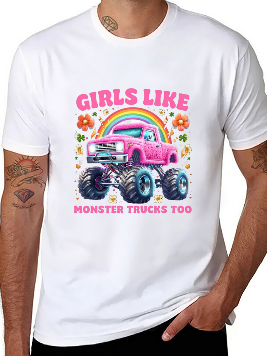Girls Like Monster Trucks T-Shirt