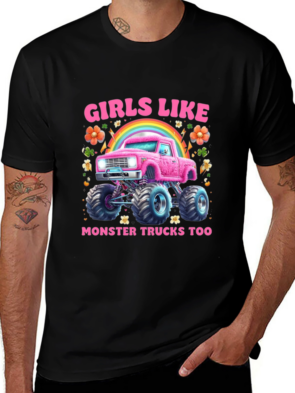 Girls Like Monster Trucks T-Shirt
