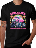 Girls Like Monster Trucks T-Shirt