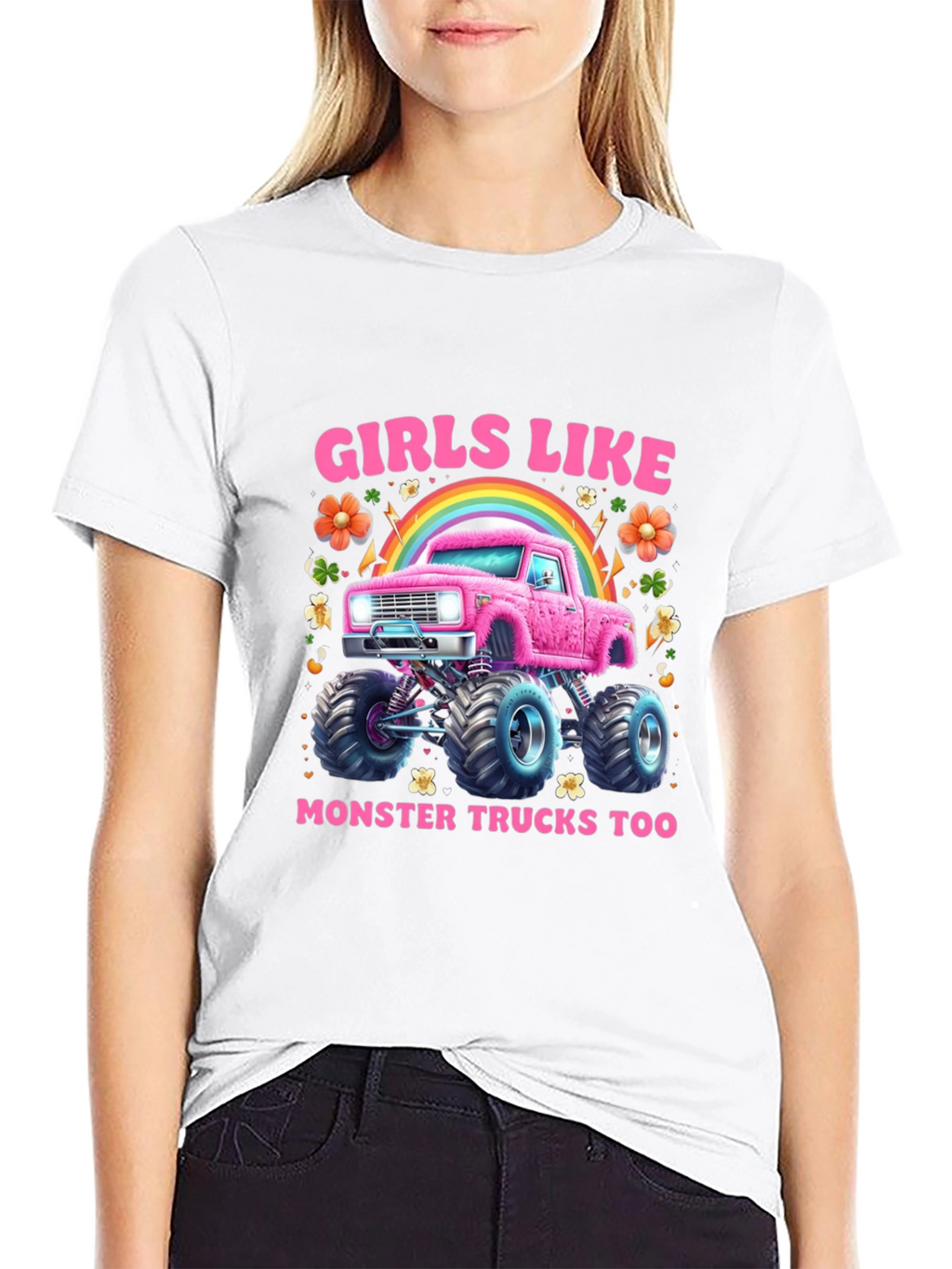 Girls Like Monster Trucks T-Shirt