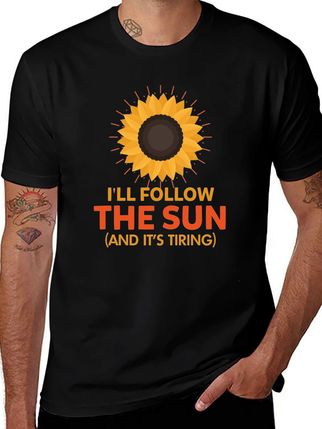 Ill Follow the Sun Graphic Tee - Black