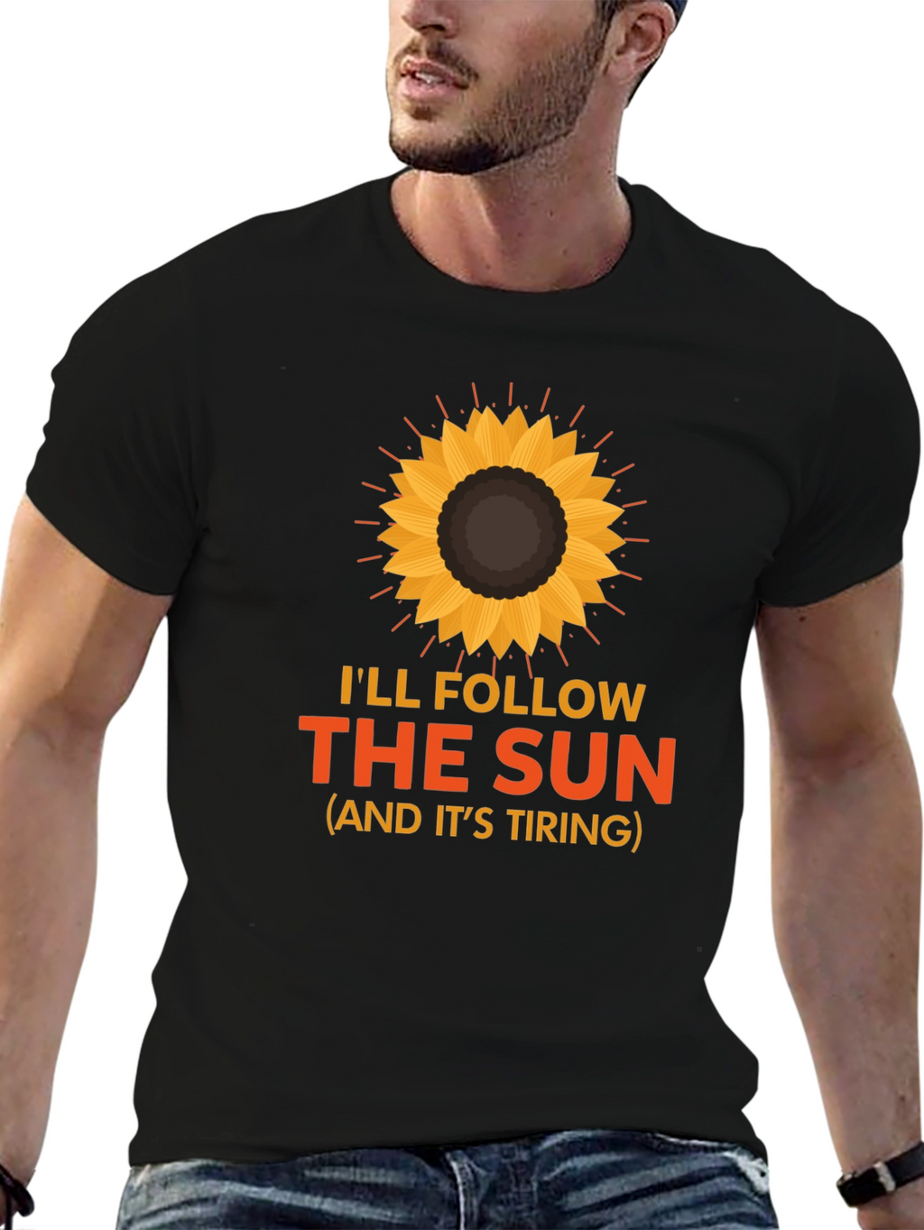Ill Follow the Sun Graphic Tee - Black