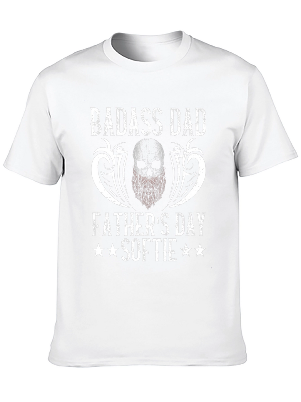 Badass Dad Fathers Day Softie Graphic T-Shirt