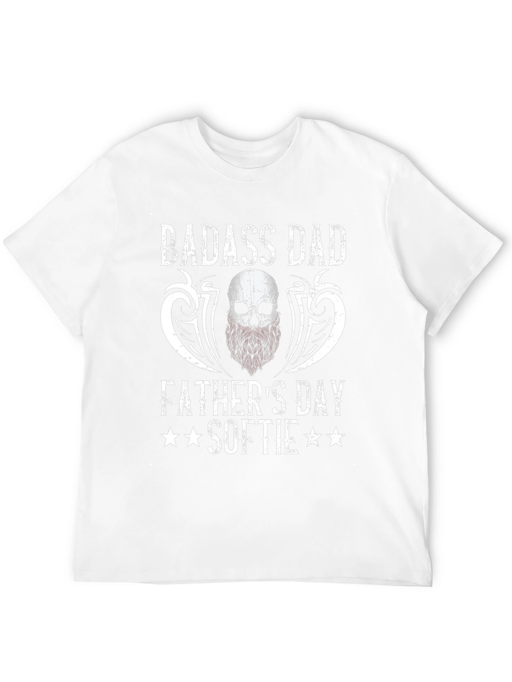 Badass Dad Fathers Day Softie Graphic T-Shirt
