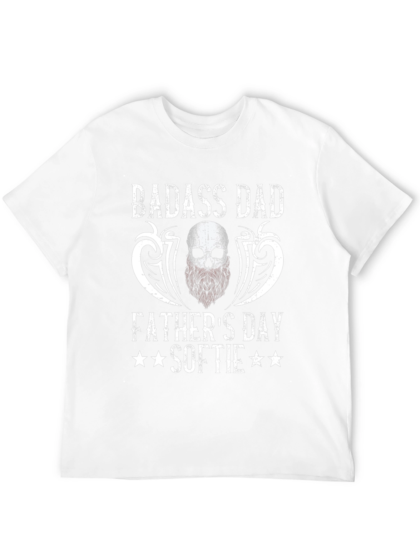 Badass Dad Fathers Day Softie Graphic T-Shirt