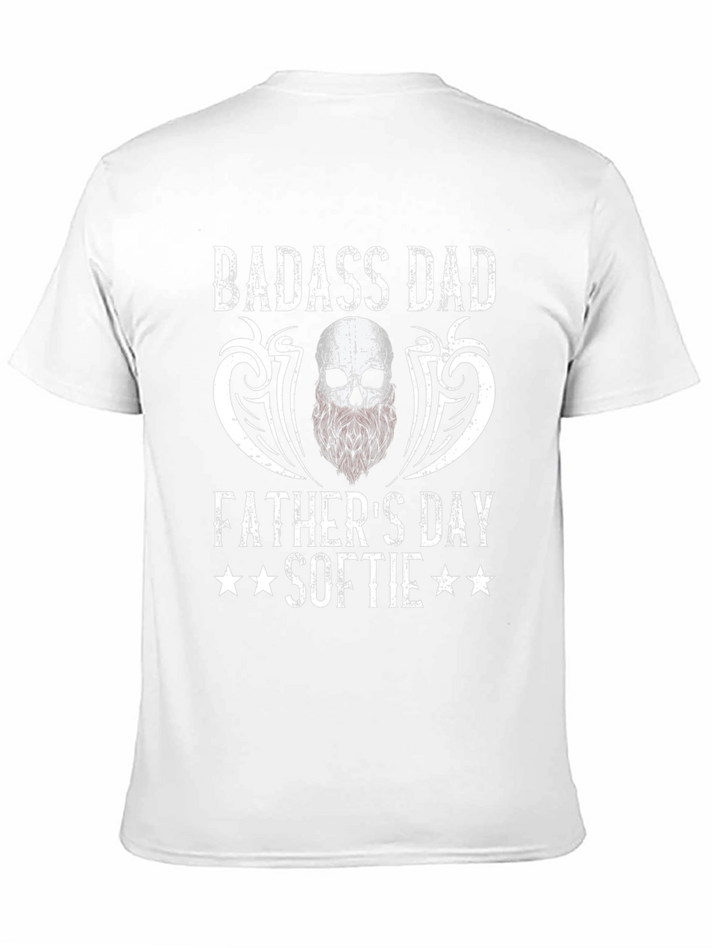 Badass Dad Fathers Day Softie Graphic T-Shirt