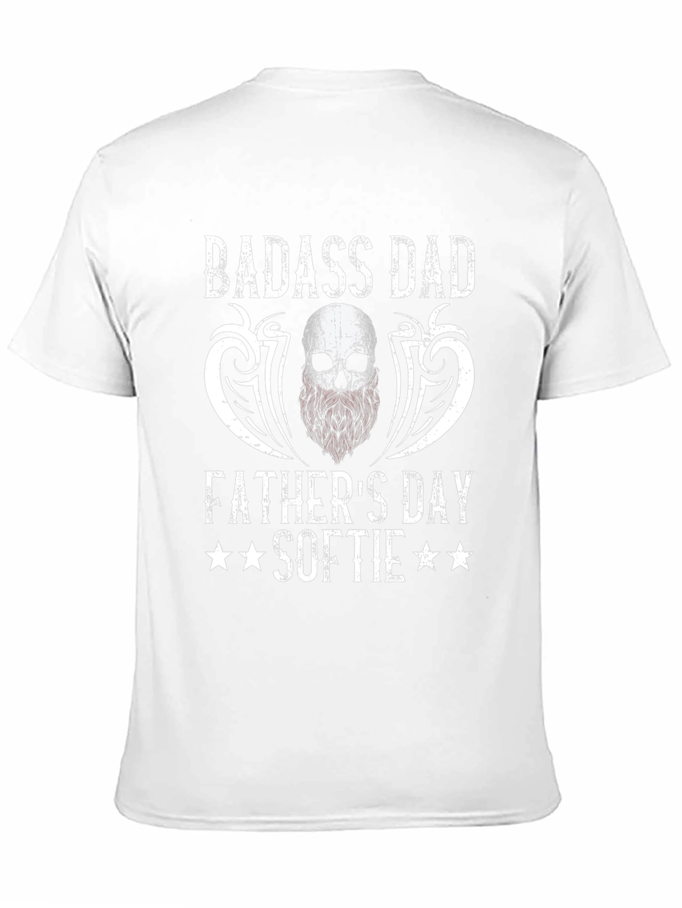 Badass Dad Fathers Day Softie Graphic T-Shirt