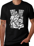 Dog Band T-Shirt - Black Cotton Music Tee