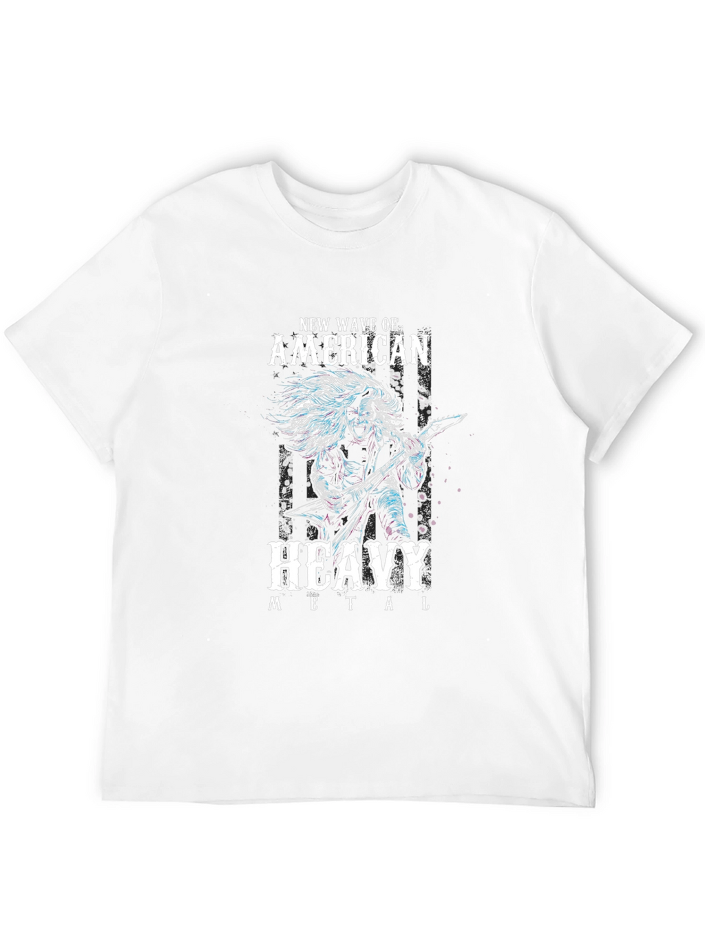 New Wave American Heavy Metal Graphic T-Shirt