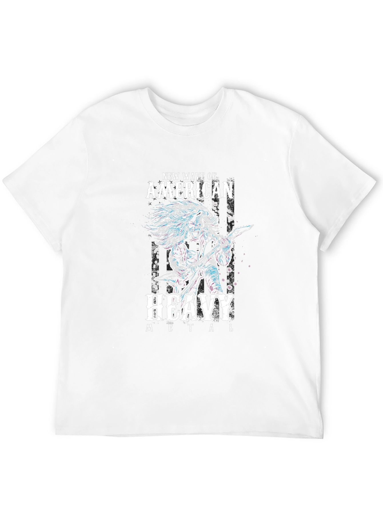 New Wave American Heavy Metal Graphic T-Shirt