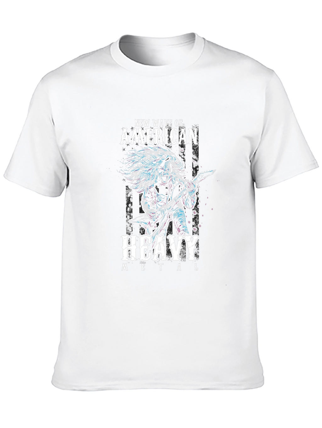 New Wave American Heavy Metal Graphic T-Shirt
