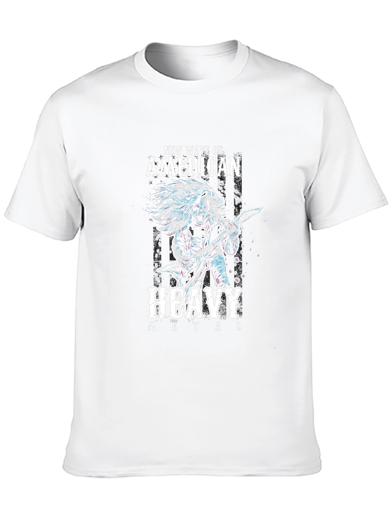New Wave American Heavy Metal Graphic T-Shirt