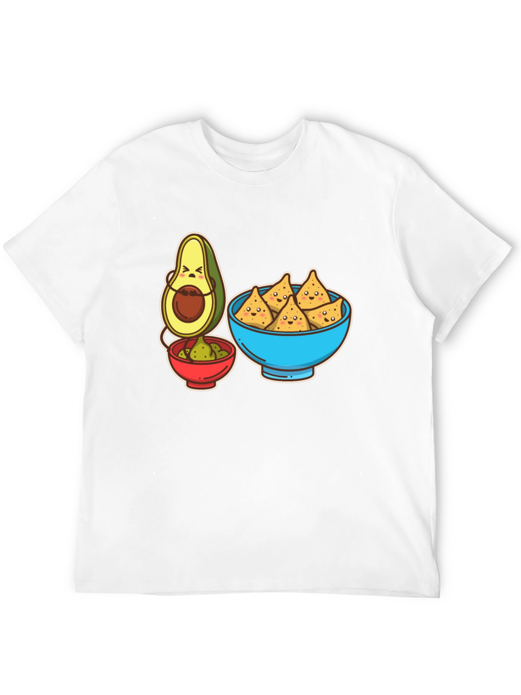 Avocado & Chips Graphic T-Shirt - Funny Foodie Tee