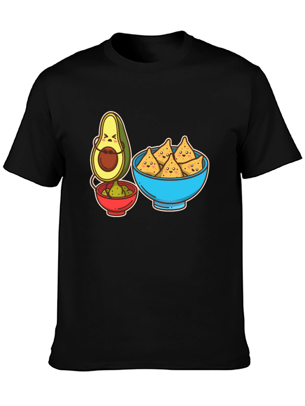 Avocado & Chips Graphic T-Shirt - Funny Foodie Tee