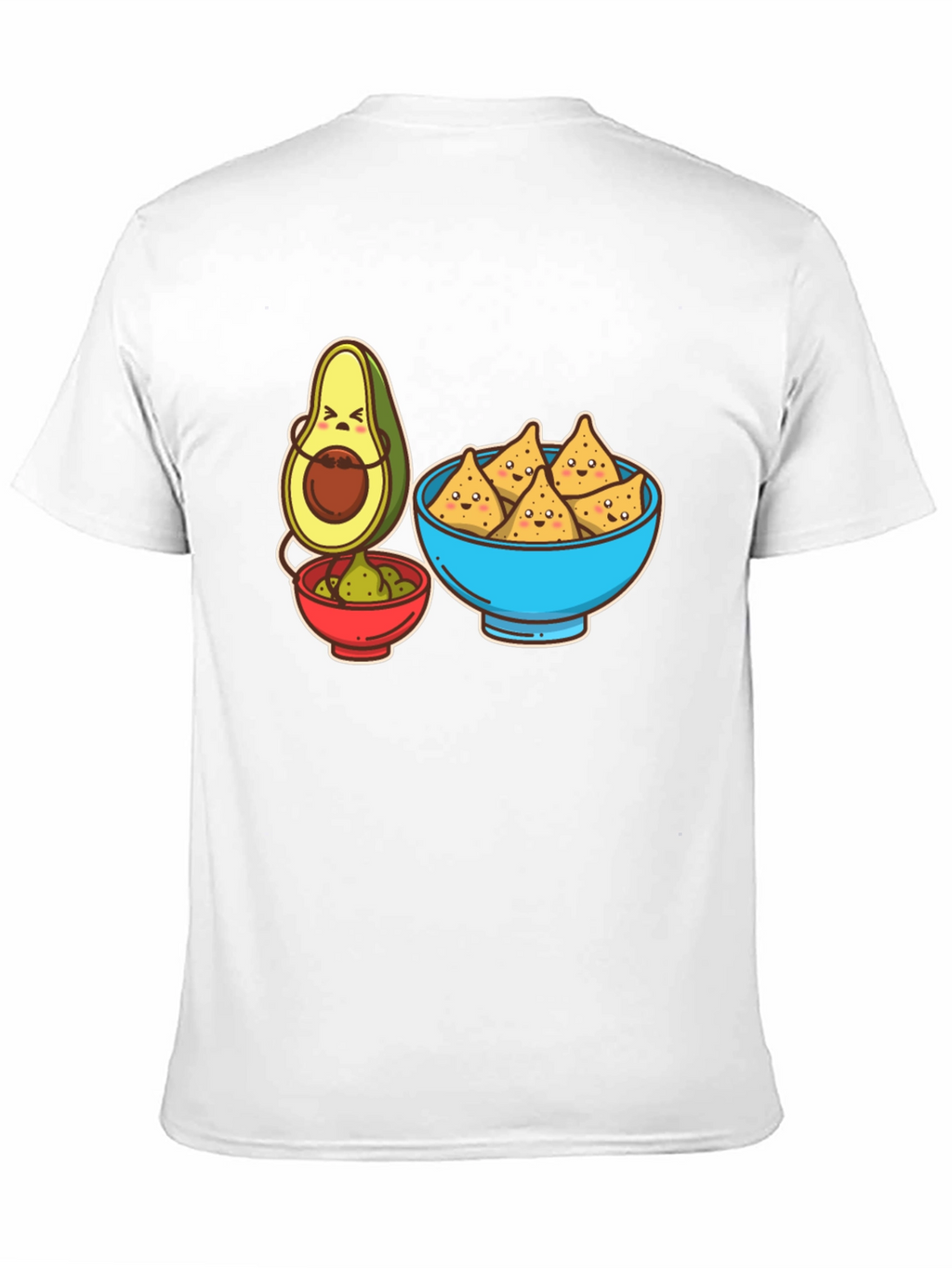 Avocado & Chips Graphic T-Shirt - Funny Foodie Tee