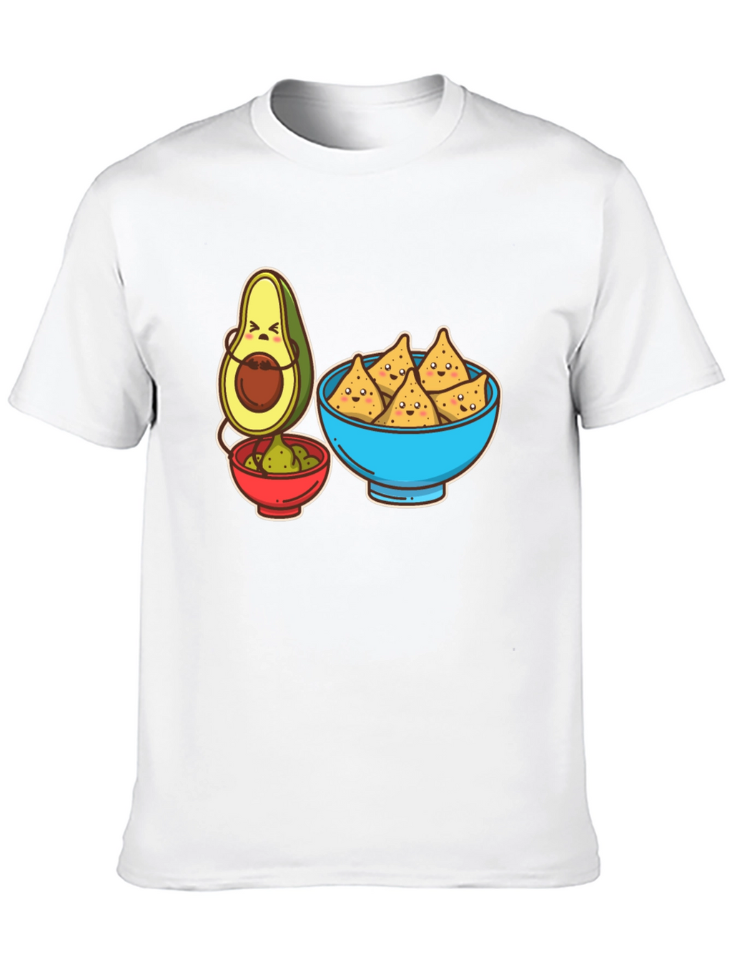 Avocado & Chips Graphic T-Shirt - Funny Foodie Tee