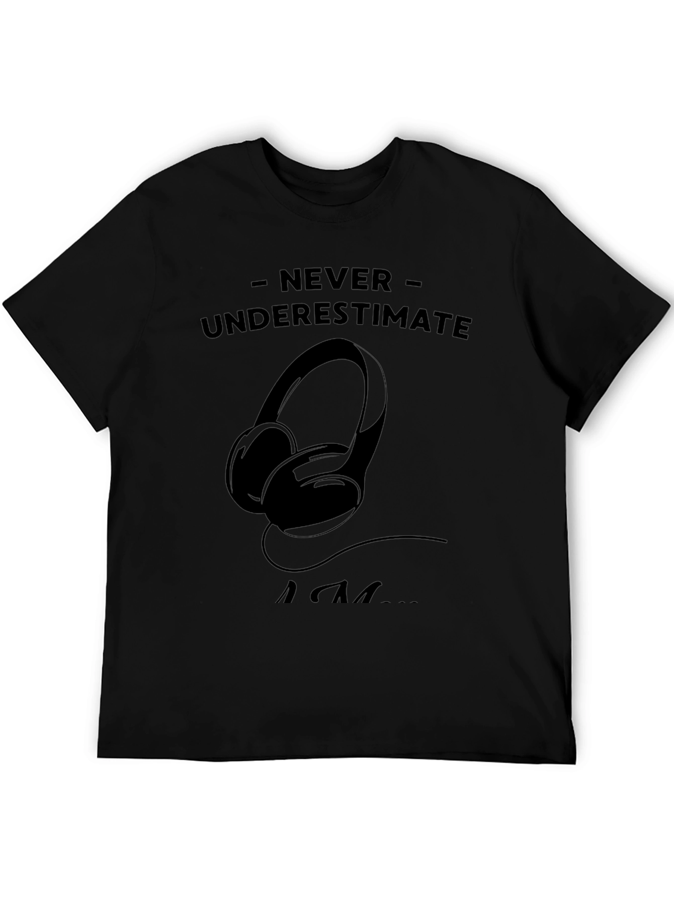 Never Underestimate An EDM Fan Black T-Shirt