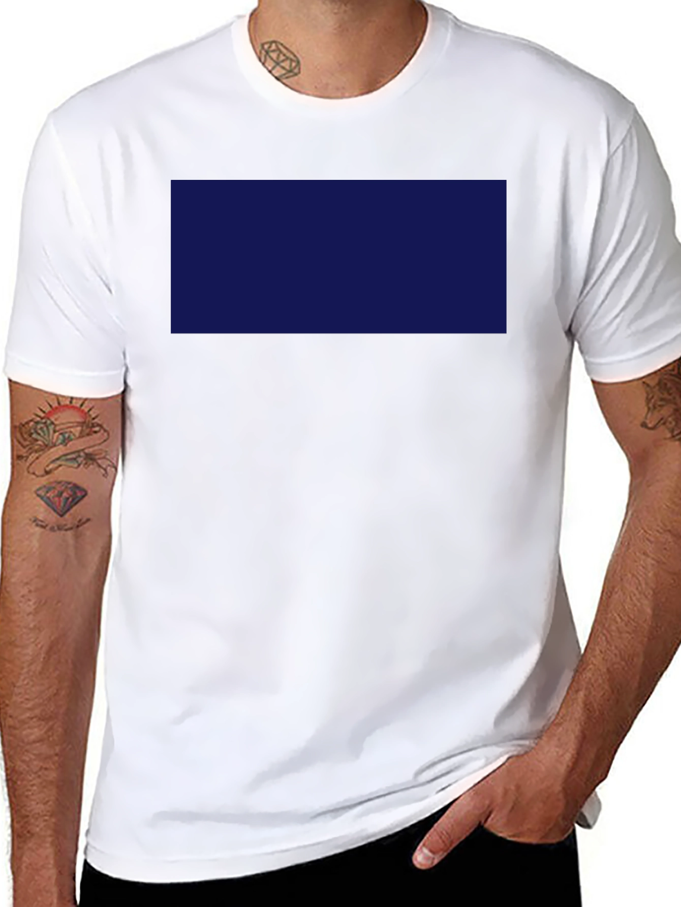 Mens Black Short Sleeve Crew Neck T-Shirt
