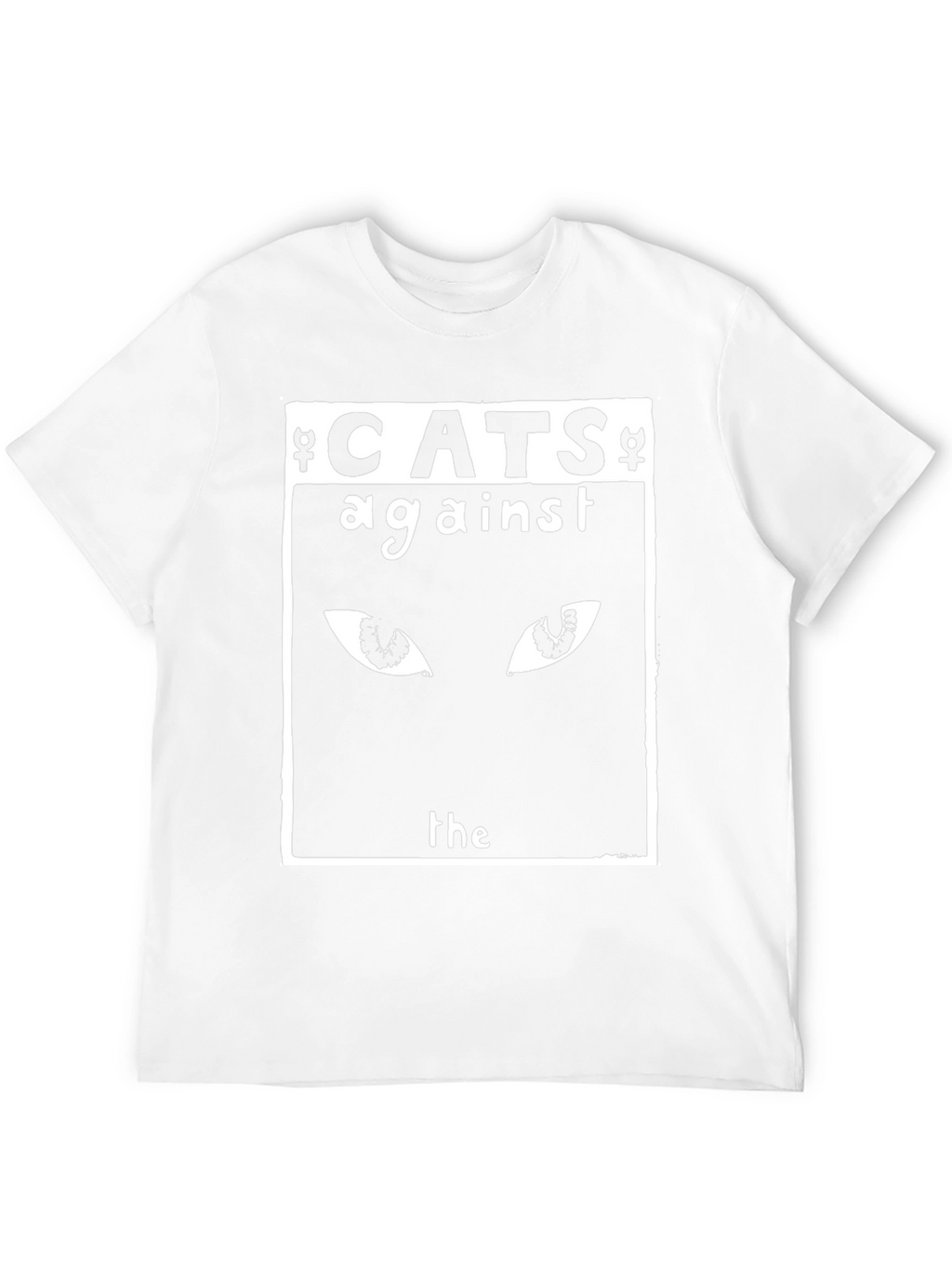 Cats Against the World Black Graphic T-Shirt