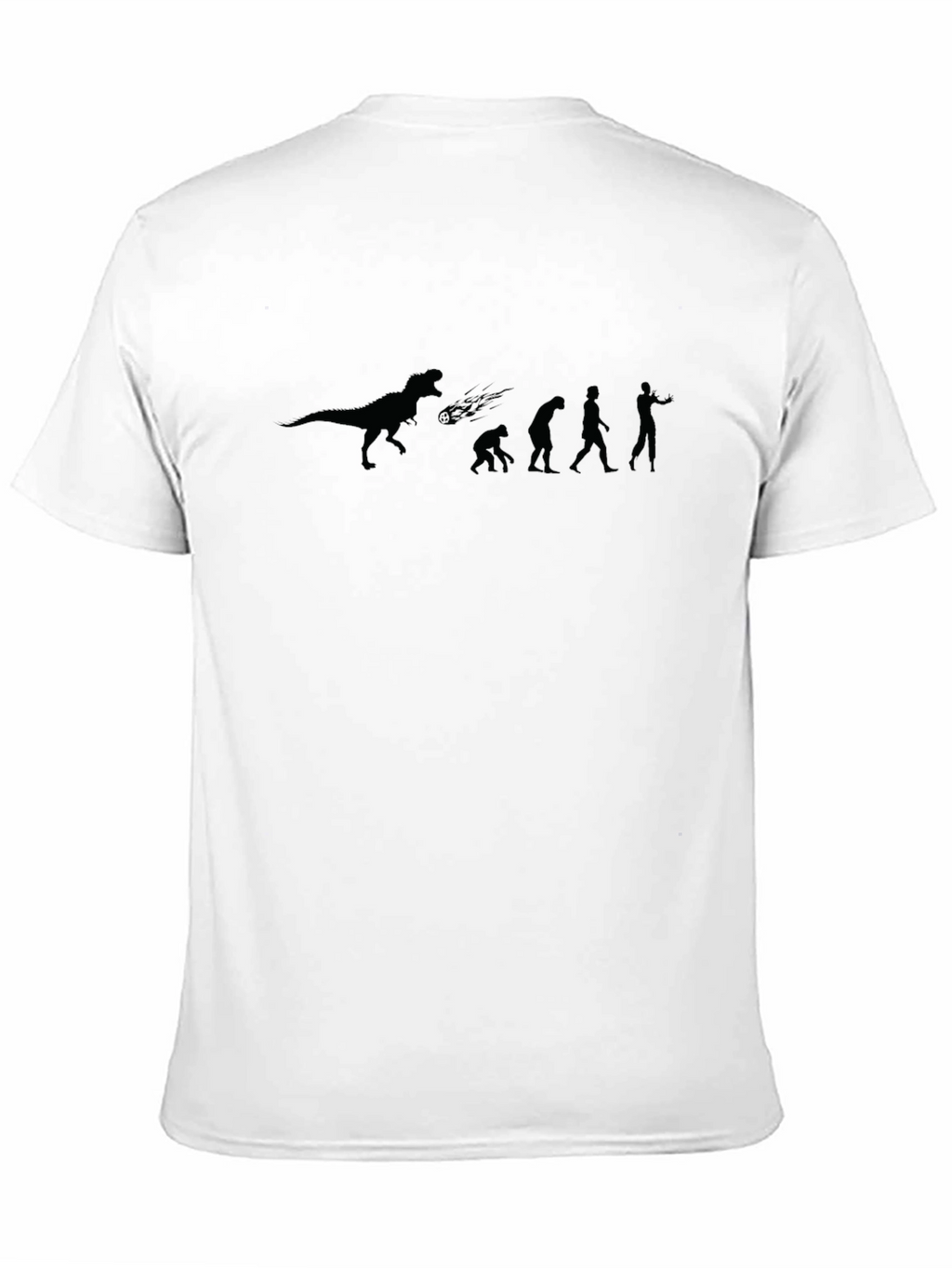 Evolution Funny T-Shirt: Dinosaur to Man