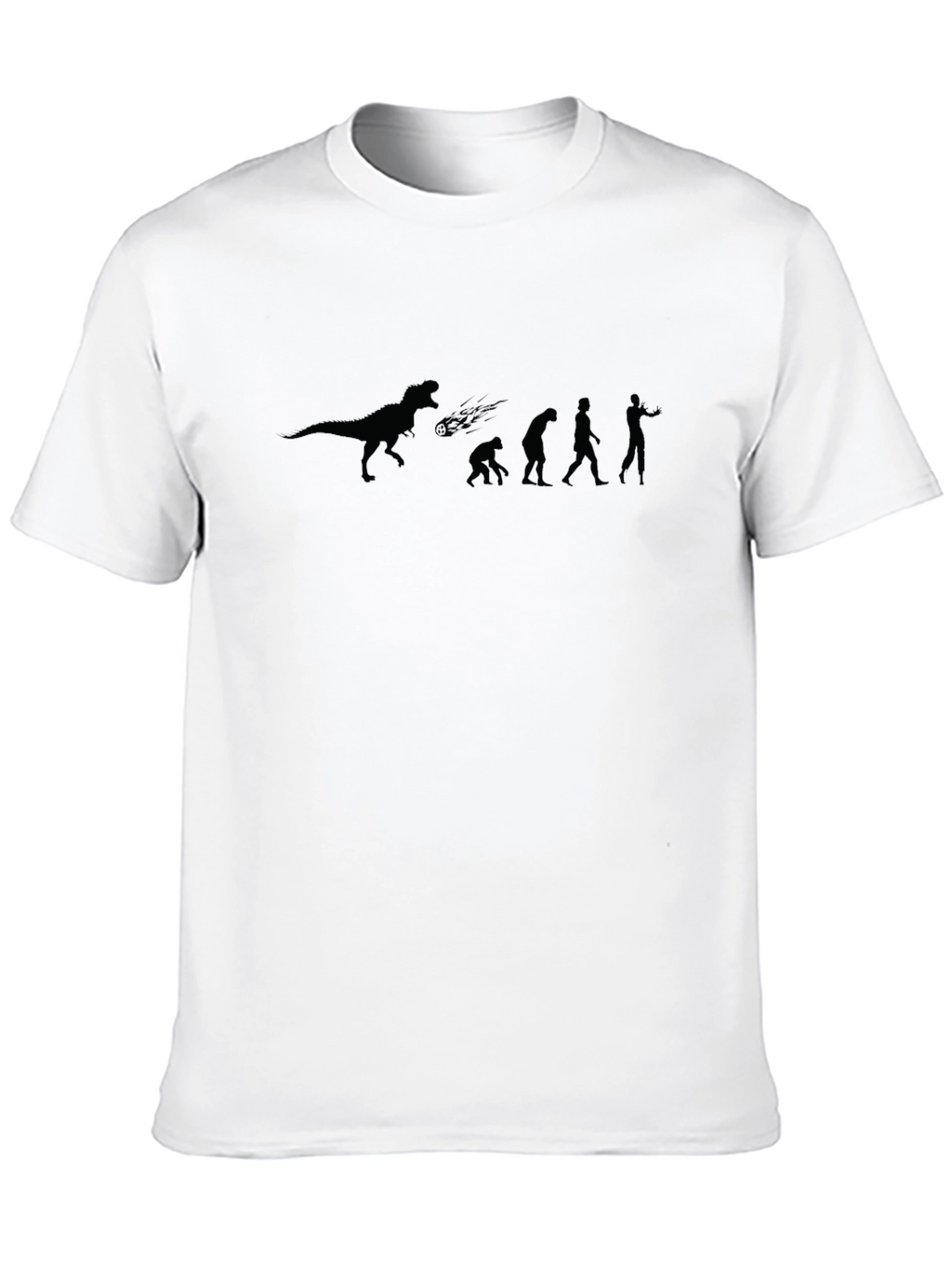 Evolution Funny T-Shirt: Dinosaur to Man