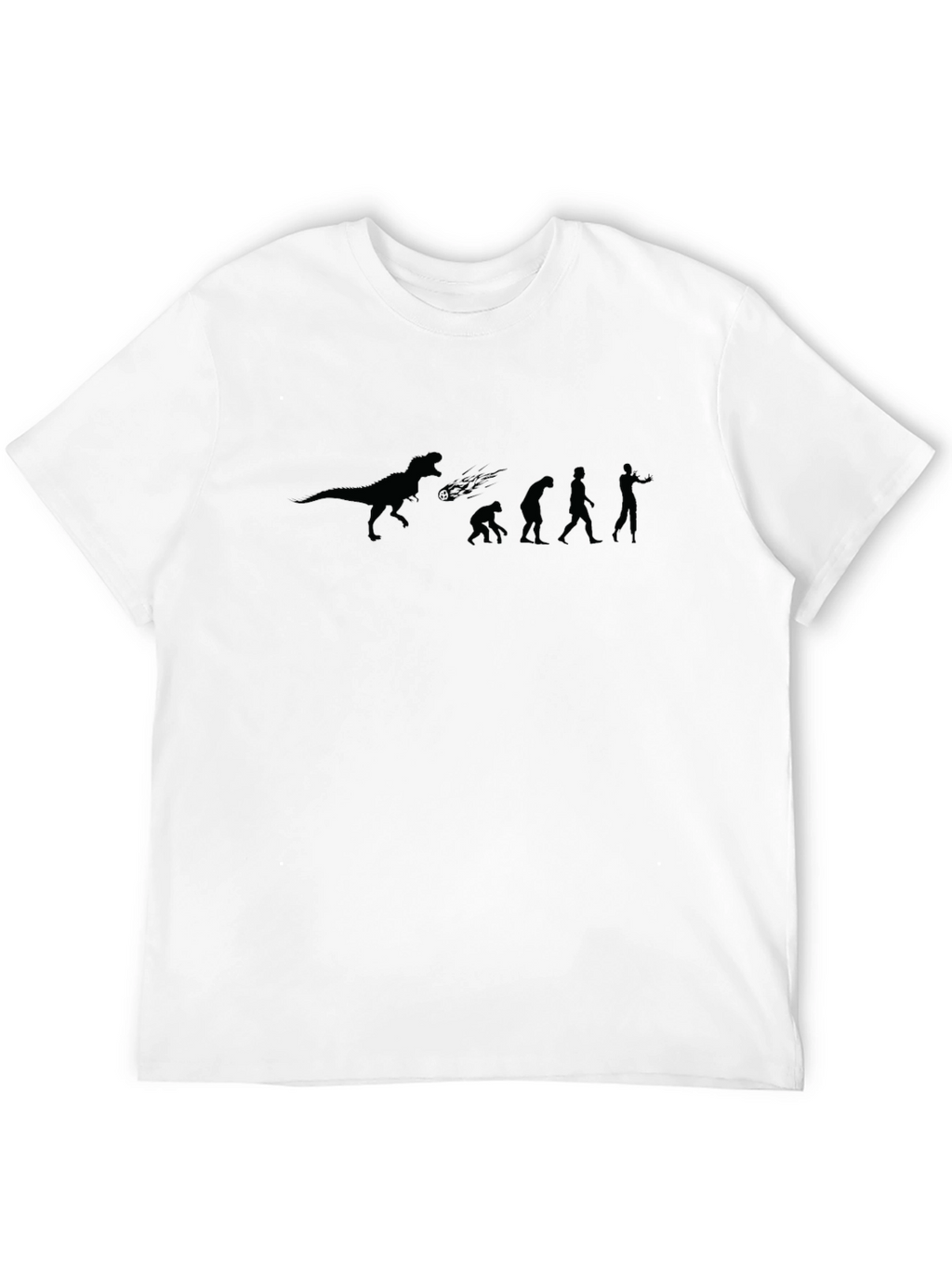 Evolution Funny T-Shirt: Dinosaur to Man